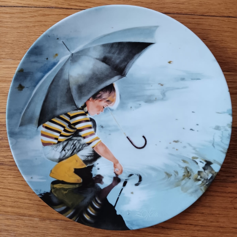 Wonder Of Children- Touching The Sky Collector Plate By Donald Zolan